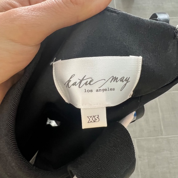 Katie May Black One-Shoulder Prom Dress - Picture 3 of 6